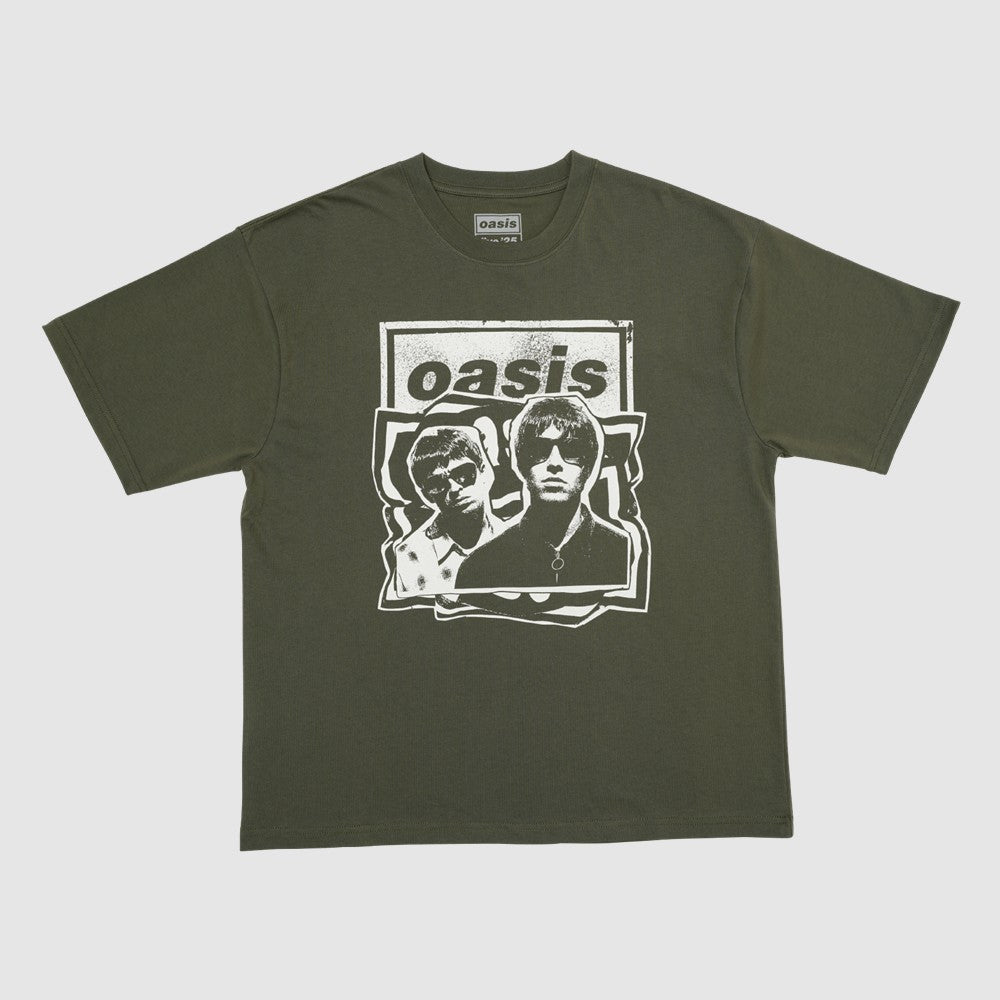 Tシャツ Paper Cut Out Photo オリーブ